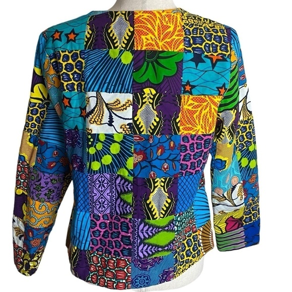 Women’s handmade  artsy boho patchwork jacket unique festival - Picture 2 of 5